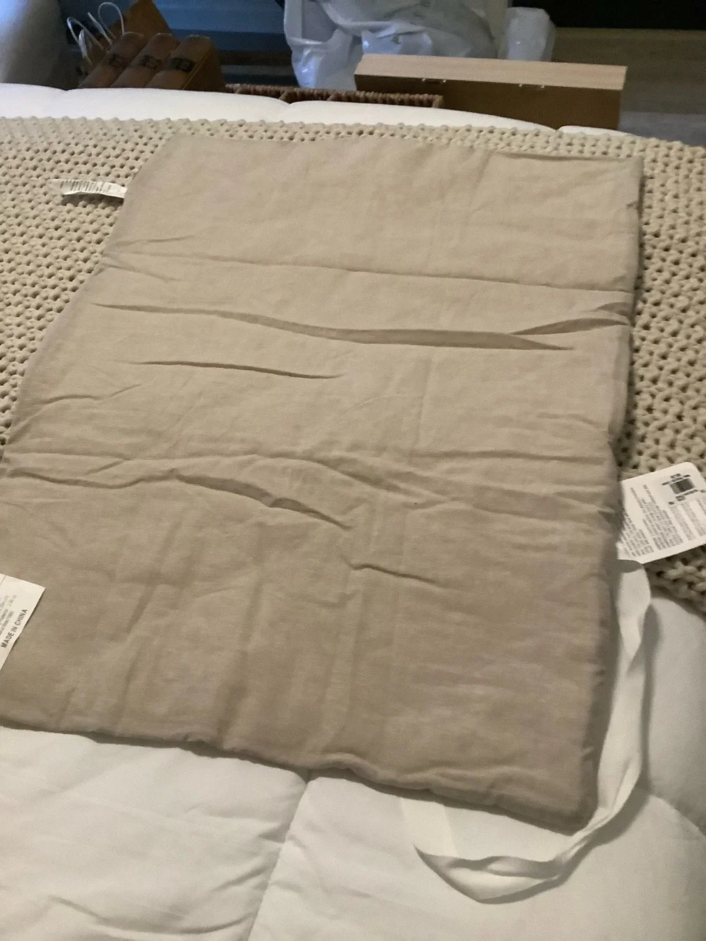 Bundle of 2 Pottery Barn Belgian flax linen jersey standard shams❤️❤️❤️❤️